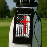 One Nation Under God Blessed Golf Towel