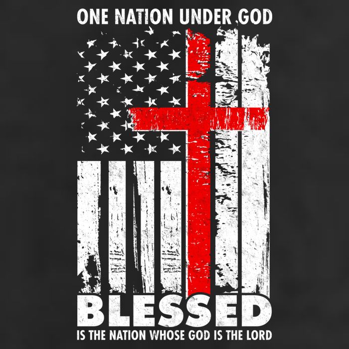 One Nation Under God Blessed Golf Towel