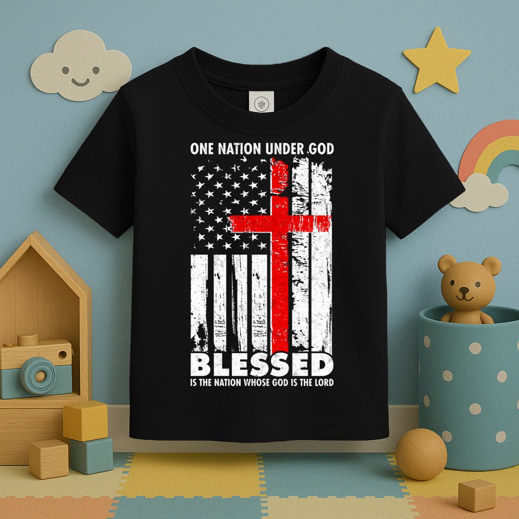 One Nation Under God Blessed Toddler T-Shirt