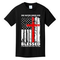 One Nation Under God Blessed Kids T-Shirt