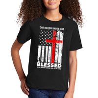 One Nation Under God Blessed Kids T-Shirt