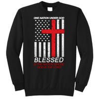 One Nation Under God Blessed Is The Nation Whose God Is The Lord Sweatshirt