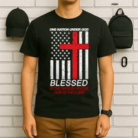 One Nation Under God Blessed Is The Nation Whose God Is The Lord T-Shirt