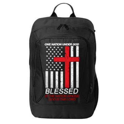 One Nation Under God Blessed Is The Nation Whose God Is The Lord City Backpack