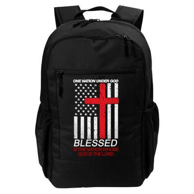 One Nation Under God Blessed Is The Nation Whose God Is The Lord Backpack