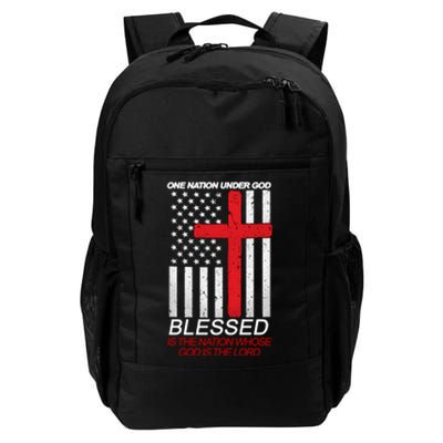 One Nation Under God Blessed Is The Nation Whose God Is The Lord Daily Commute Backpack