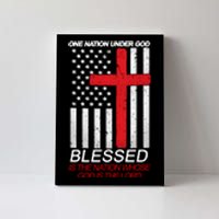 One Nation Under God Blessed Is The Nation Whose God Is The Lord Canvas