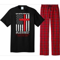 One Nation Under God Blessed Is The Nation Whose God Is The Lord Pajama Set