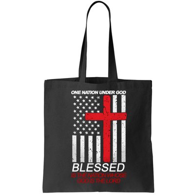 One Nation Under God Blessed Is The Nation Whose God Is The Lord Bag