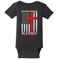 One Nation Under God Blessed Is The Nation Whose God Is The Lord Baby Bodysuit