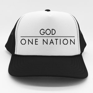 One Nation Under God Christianity Faith Trucker Hat