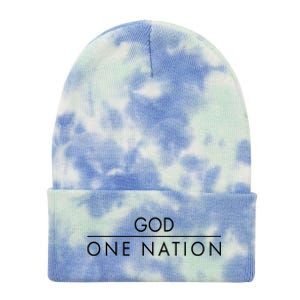 One Nation Under God Christianity Faith Tie Dye 12in Knit Beanie