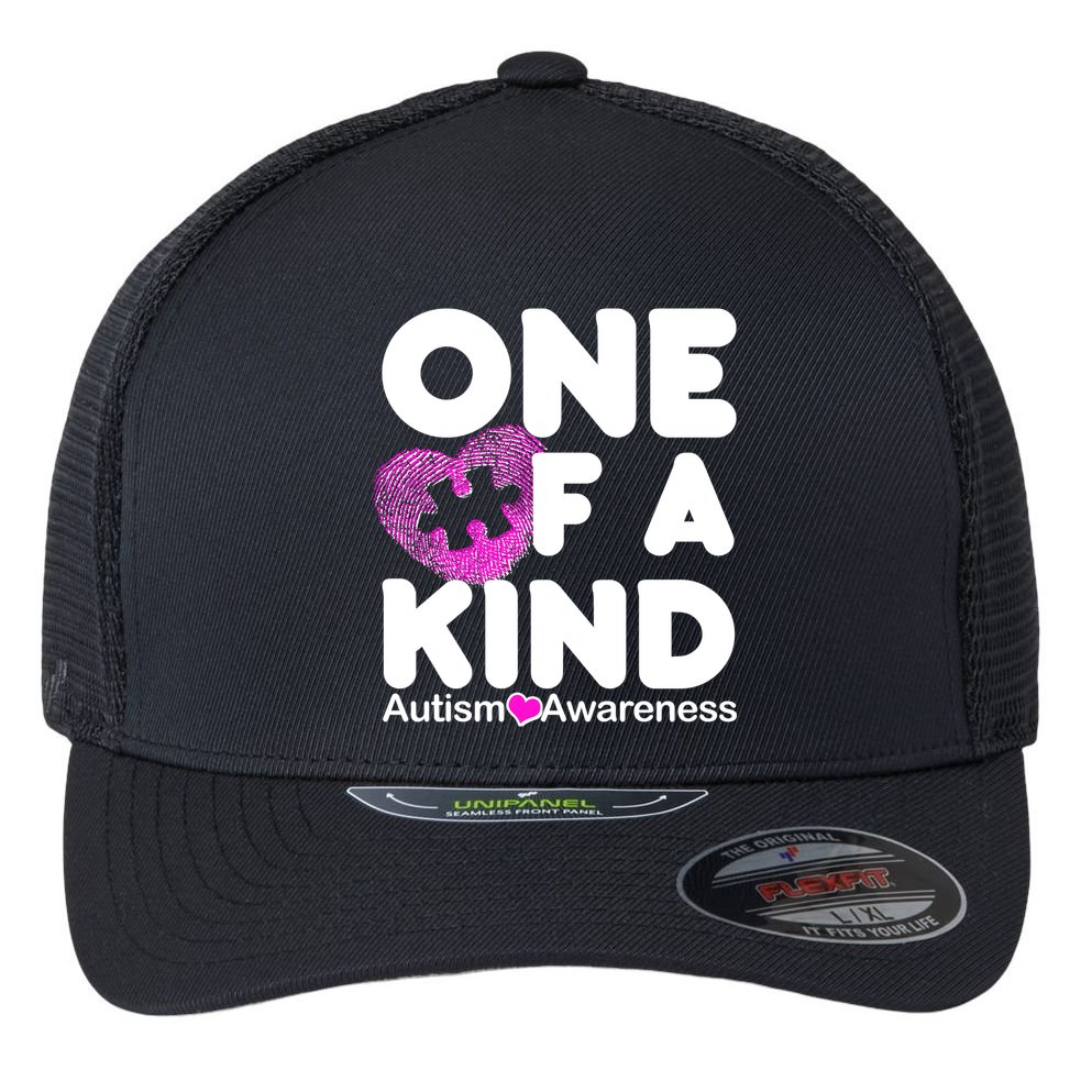 One of a Kind - Autism Awareness Flexfit Unipanel Trucker Cap