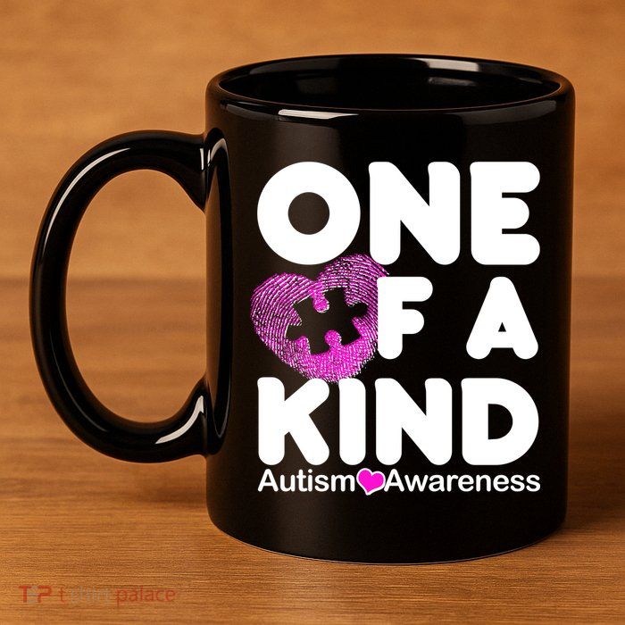 One of a Kind - Autism Awareness 11oz C Handle Ceramic Mug