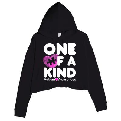 One of a Kind - Autism Awareness Crop Fleece Hoodie