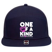One of a Kind - Autism Awareness 7 Panel Mesh Trucker Snapback Hat