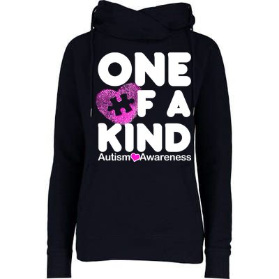 One of a Kind - Autism Awareness Womens Funnel Neck Pullover Hood