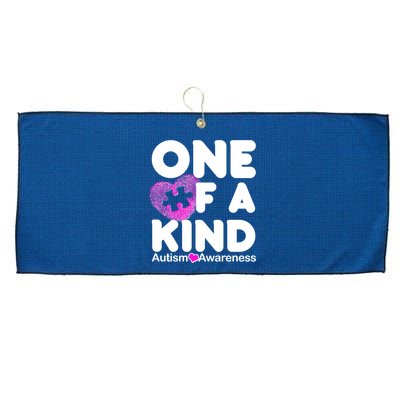 One of a Kind - Autism Awareness Large Microfiber Waffle Golf Towel