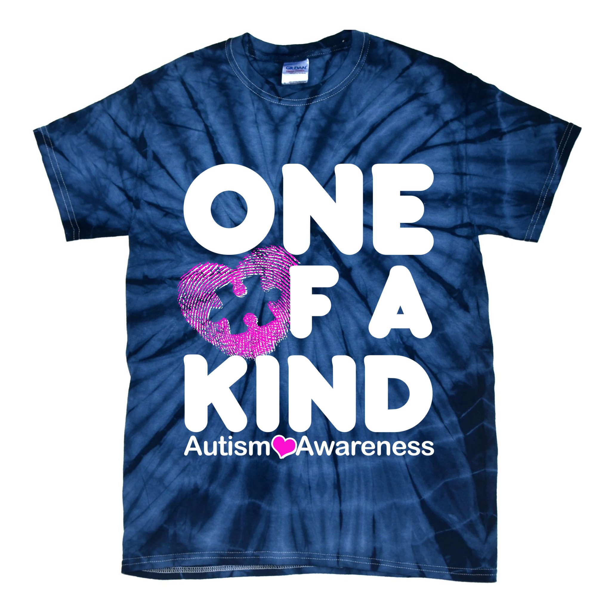 One of a Kind - Autism Awareness Tie-Dye T-Shirt