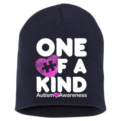 One of a Kind - Autism Awareness Short Acrylic Beanie