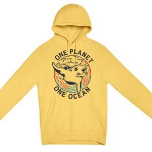 One Planet One Ocean Seal Premium Pullover Hoodie