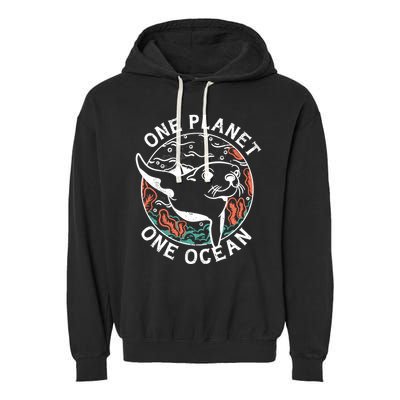 One Planet One Ocean Seal Garment-Dyed Fleece Hoodie