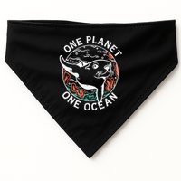 One Planet One Ocean Seal USA-Made Doggie Bandana