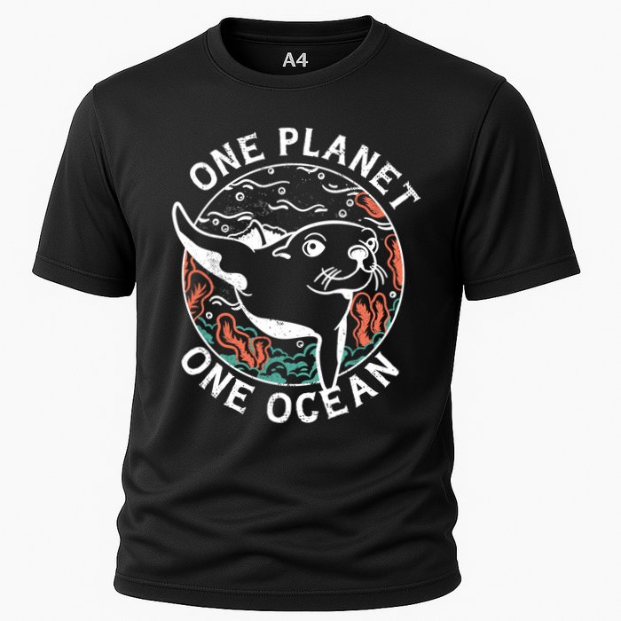 One Planet One Ocean Seal Cooling Performance Crew T-Shirt