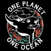 One Planet One Ocean Seal Impact Tech Backpack