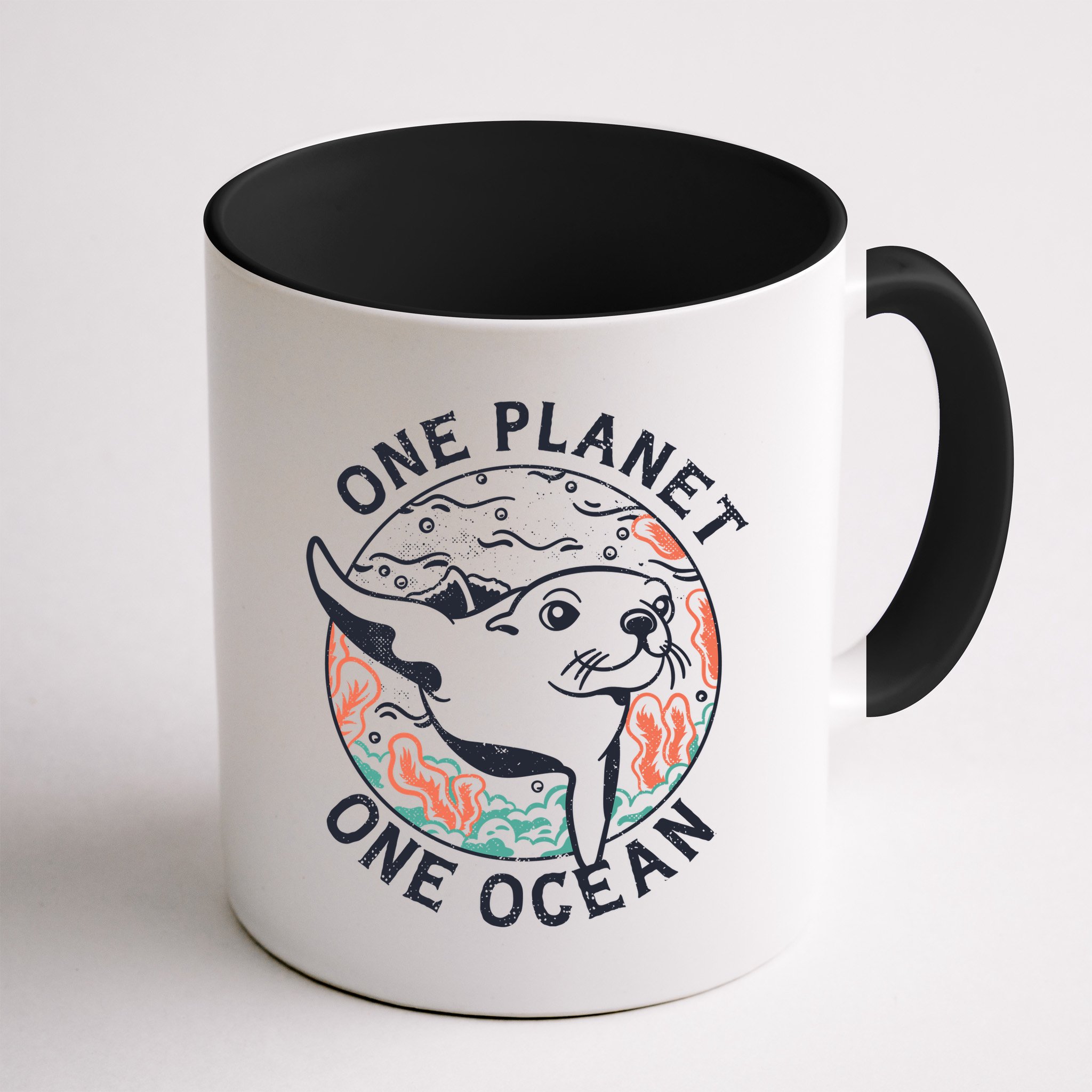 One Planet One Ocean Seal Mug