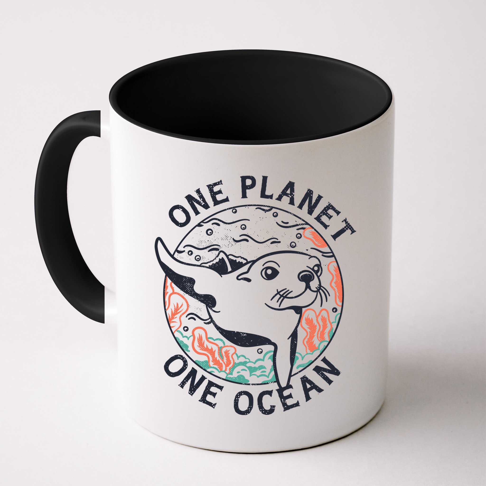One Planet One Ocean Seal Mug