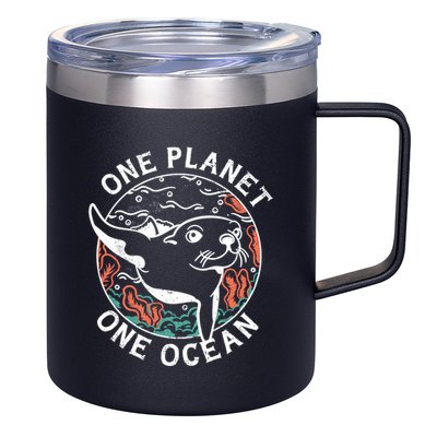 One Planet One Ocean Seal 12oz Stainless Steel Coffee Mug