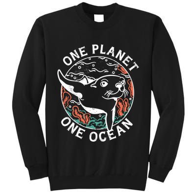 One Planet One Ocean Seal Tall Sweatshirt