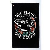 One Planet One Ocean Seal Golf Towel