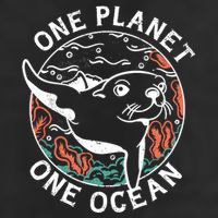 One Planet One Ocean Seal Golf Towel