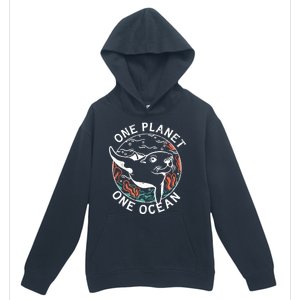 One Planet One Ocean Seal Urban Pullover Hoodie