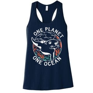 One Planet One Ocean Seal Women's Racerback Tank