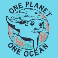 One Planet One Ocean Seal Premium T-Shirt