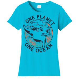 One Planet One Ocean Seal Women's T-Shirt