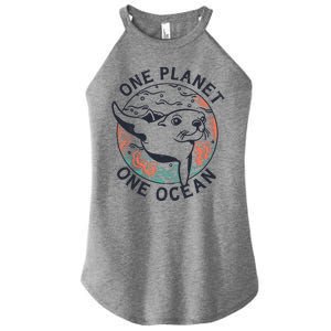 One Planet One Ocean Seal Women's Perfect Tri Rocker Tank