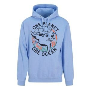 One Planet One Ocean Seal Unisex Surf Hoodie