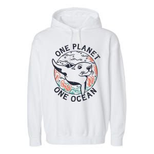 One Planet One Ocean Seal Garment-Dyed Fleece Hoodie