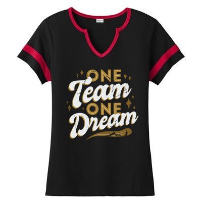 One Team One Dream Ladies Halftime Notch Neck Tee