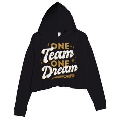 One Team One Dream Crop Fleece Hoodie