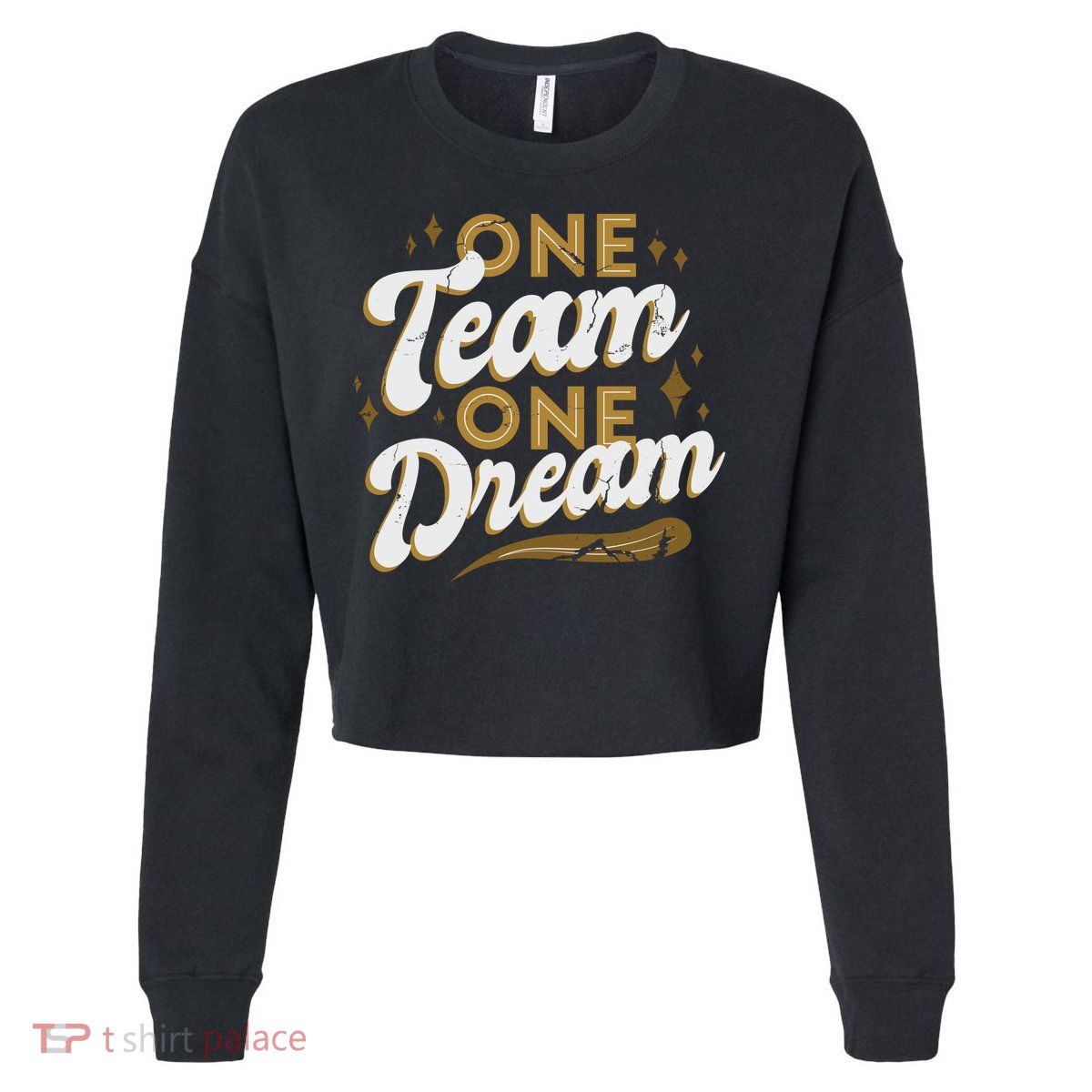 One Team One Dream Cropped Pullover Crew