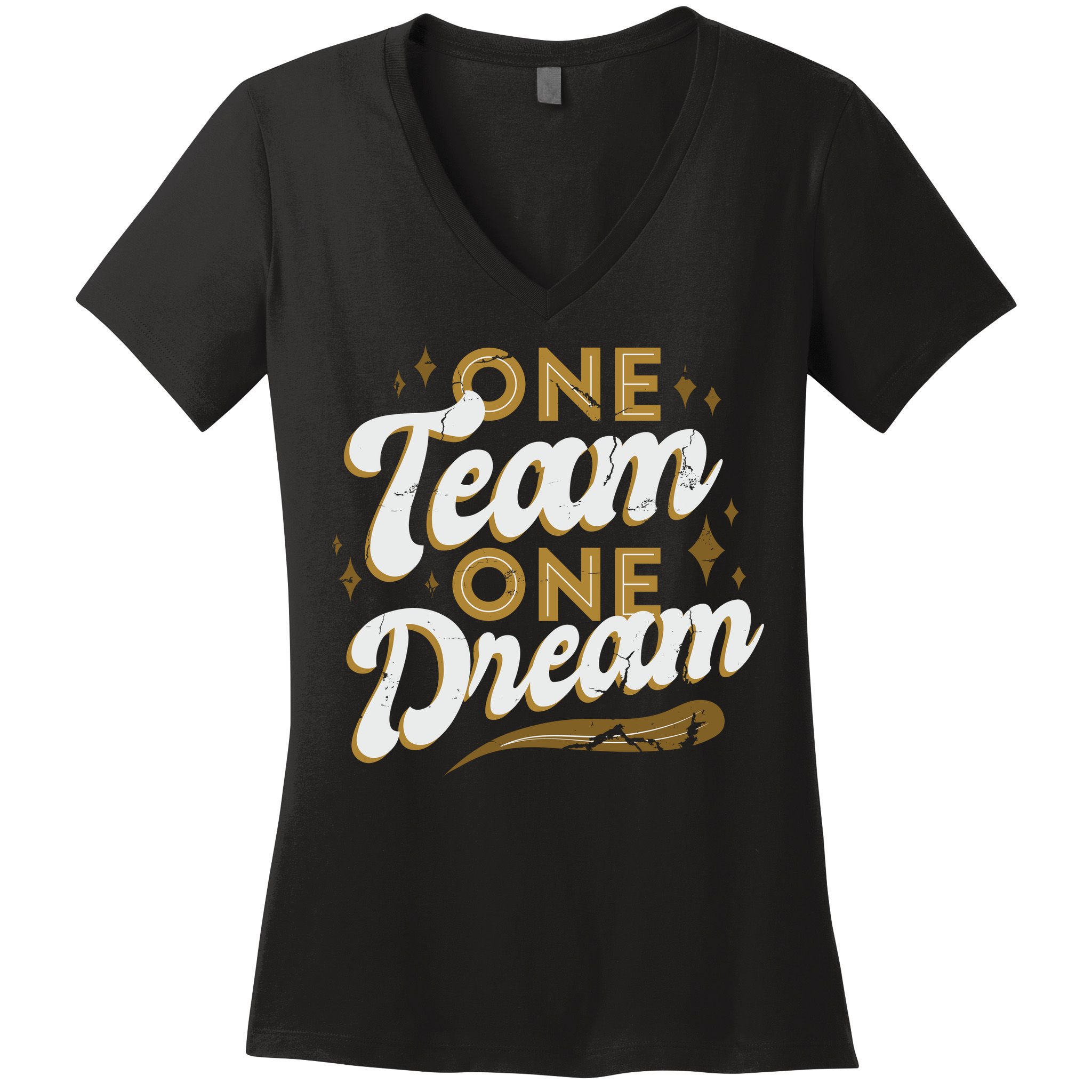 One Team One Dream Women's V-Neck T-Shirt