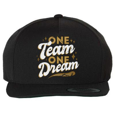 One Team One Dream Wool Snapback Cap