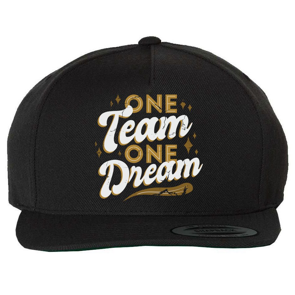 One Team One Dream Wool Snapback Cap