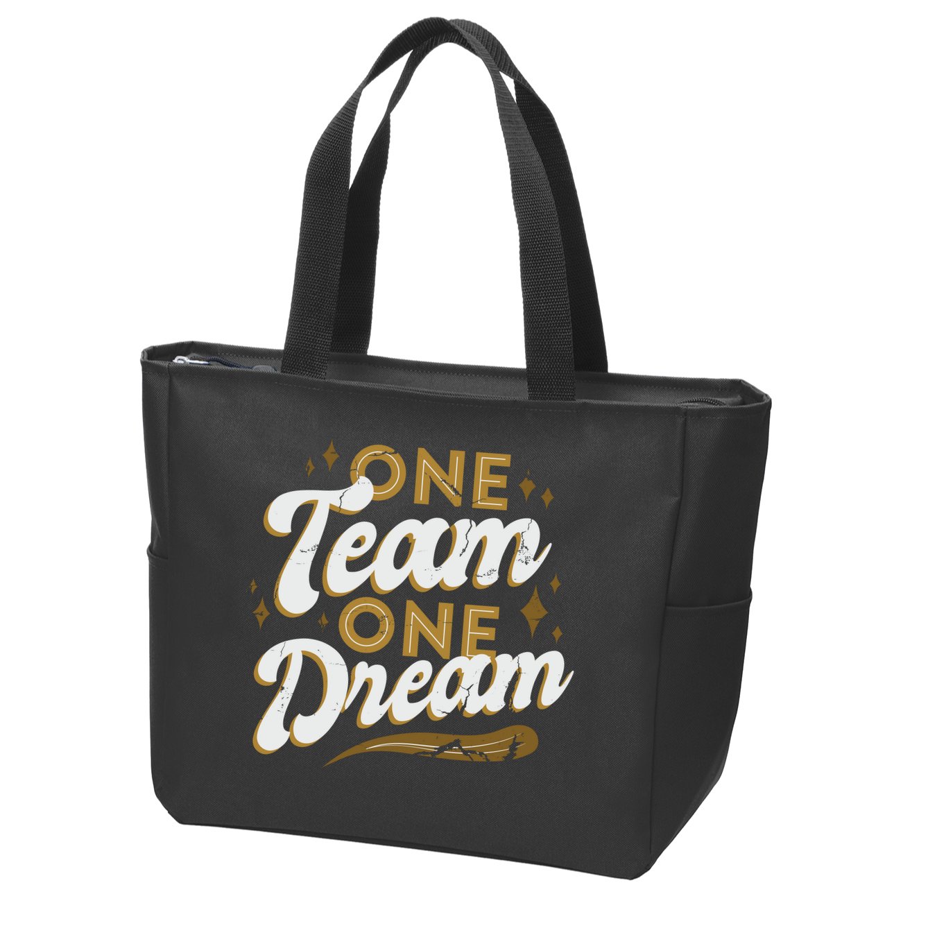 One Team One Dream Zip Tote Bag