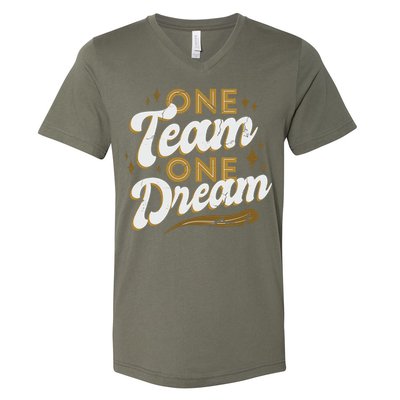 One Team One Dream V-Neck T-Shirt